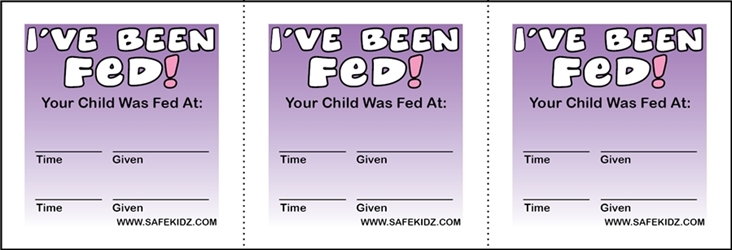 "Ive Been Fed" Stickers - Pack of 200 