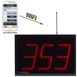 WiFi Visual-Pager® Display - Microframe Model D4530 (3-Digit)  