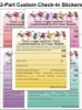 2-Part Check-In & Security Stickers - Box of 800 