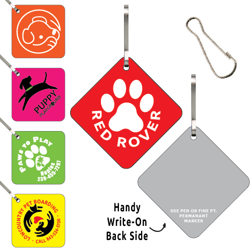 Clip-Its Leash/Collar Tags - Diamond Large 