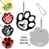 Clip-Its Leash/Collar Tags - Paw Print Large 