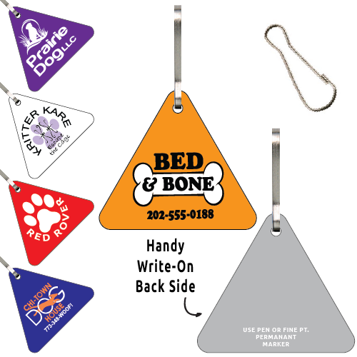 Clip-Its Leash/Collar Tags - Triangle Large 