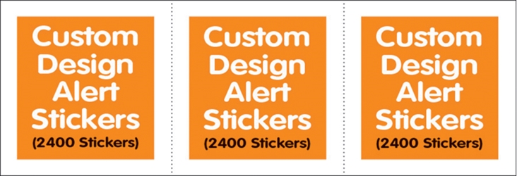 Custom Nursery Alert Labels - Box of 2400 Stickers 