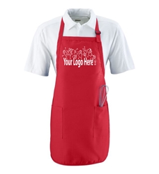 Full Length Apron With Pockets - Blank or Imprinted 