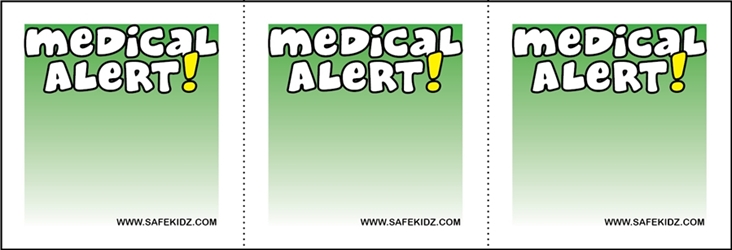"Medical Alert" Stickers - Pack of 200 