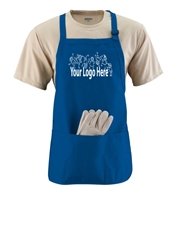 Medium Length Apron With Pockets - Blank or Imprinted 