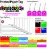 Printed Paper Tags - Box of 1000 
