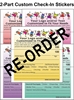 Re-Order 2-Part Check-In & Security Stickers - Box of 800 