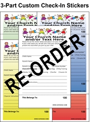Re-Order 3-Part Check-In & Security Stickers - Box of 800 