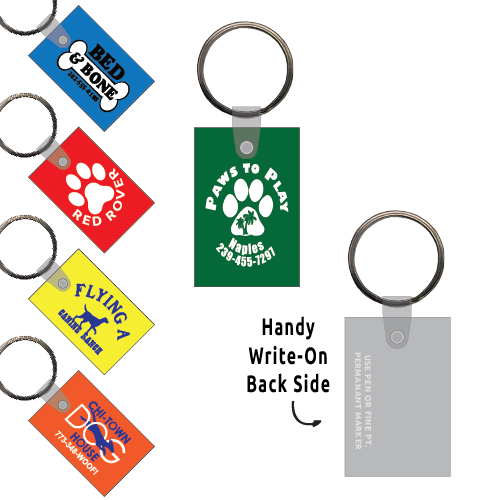 Ring-Its Leash/Collar Tags - Rectangle Small 