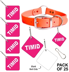 "Timid" Alert Tag - Pack of 25 